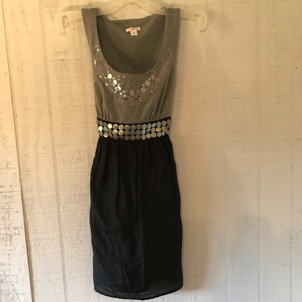 Xhilaration black and grey dress